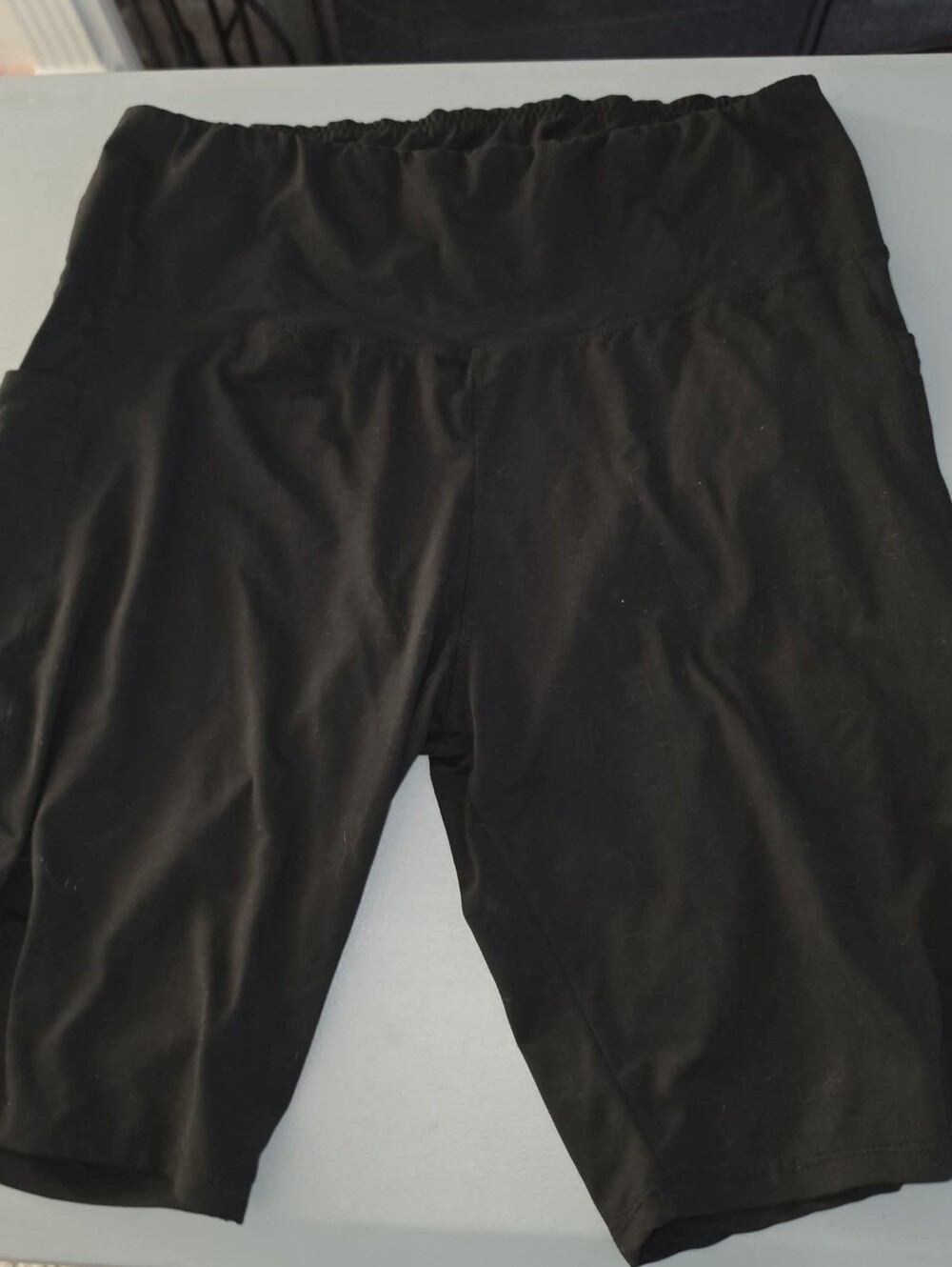 Womens Plus Size Black Bike Shorts - Comfortable Stretch Bottoms 2XL